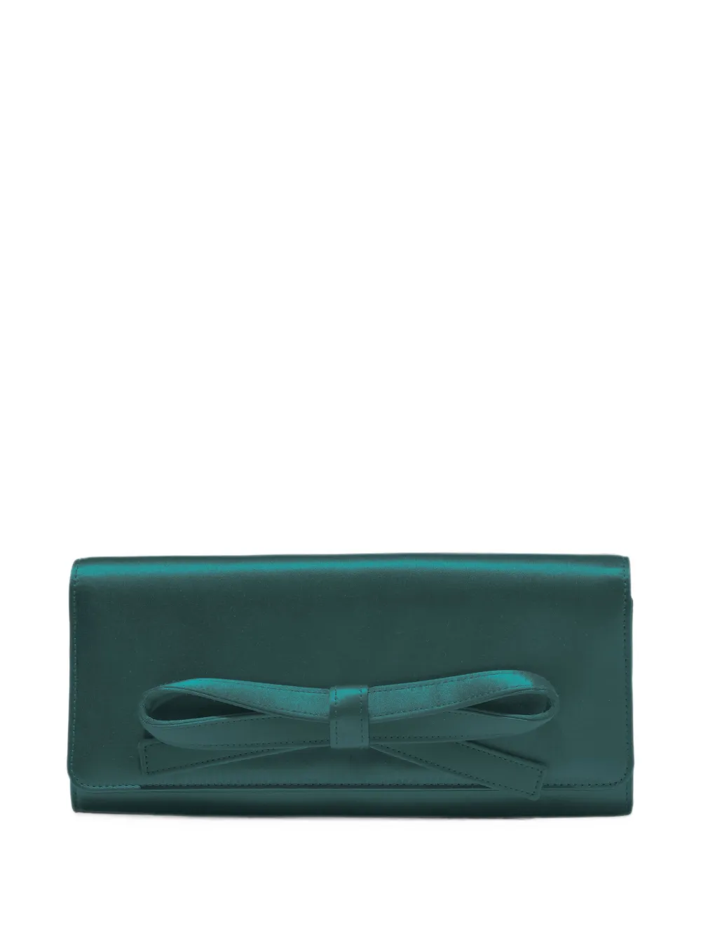 Carolina Herrera Margaret bow-detail clutch bag - Verde