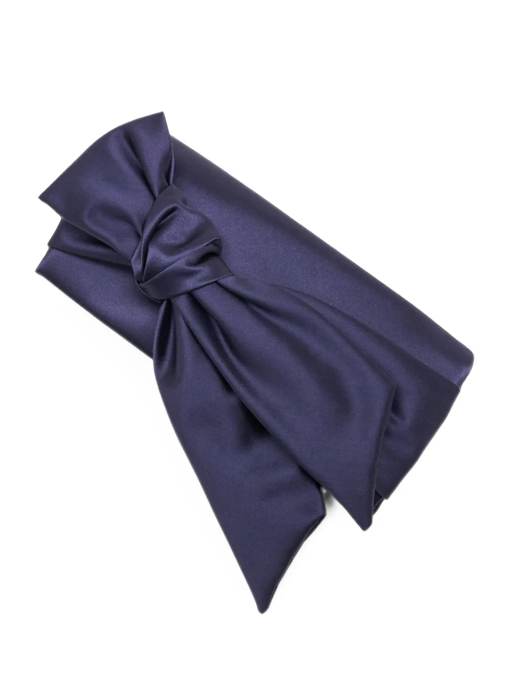 Carolina Herrera Karlita Bow-detail Clutch Bag in Blue, view 3