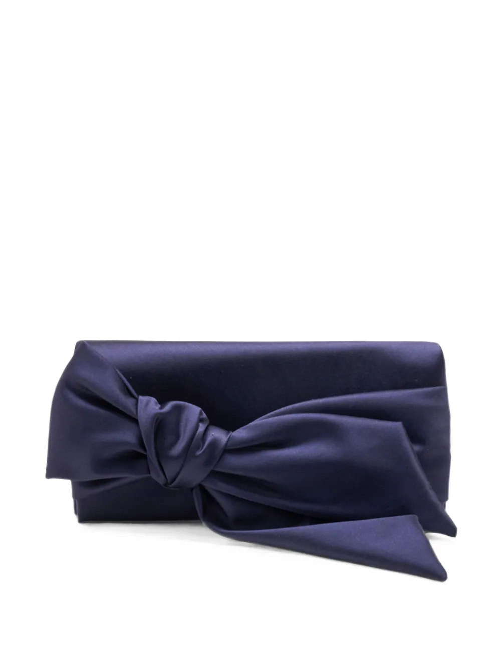 Carolina Herrera Karlita bow-detail clutch bag - Blu