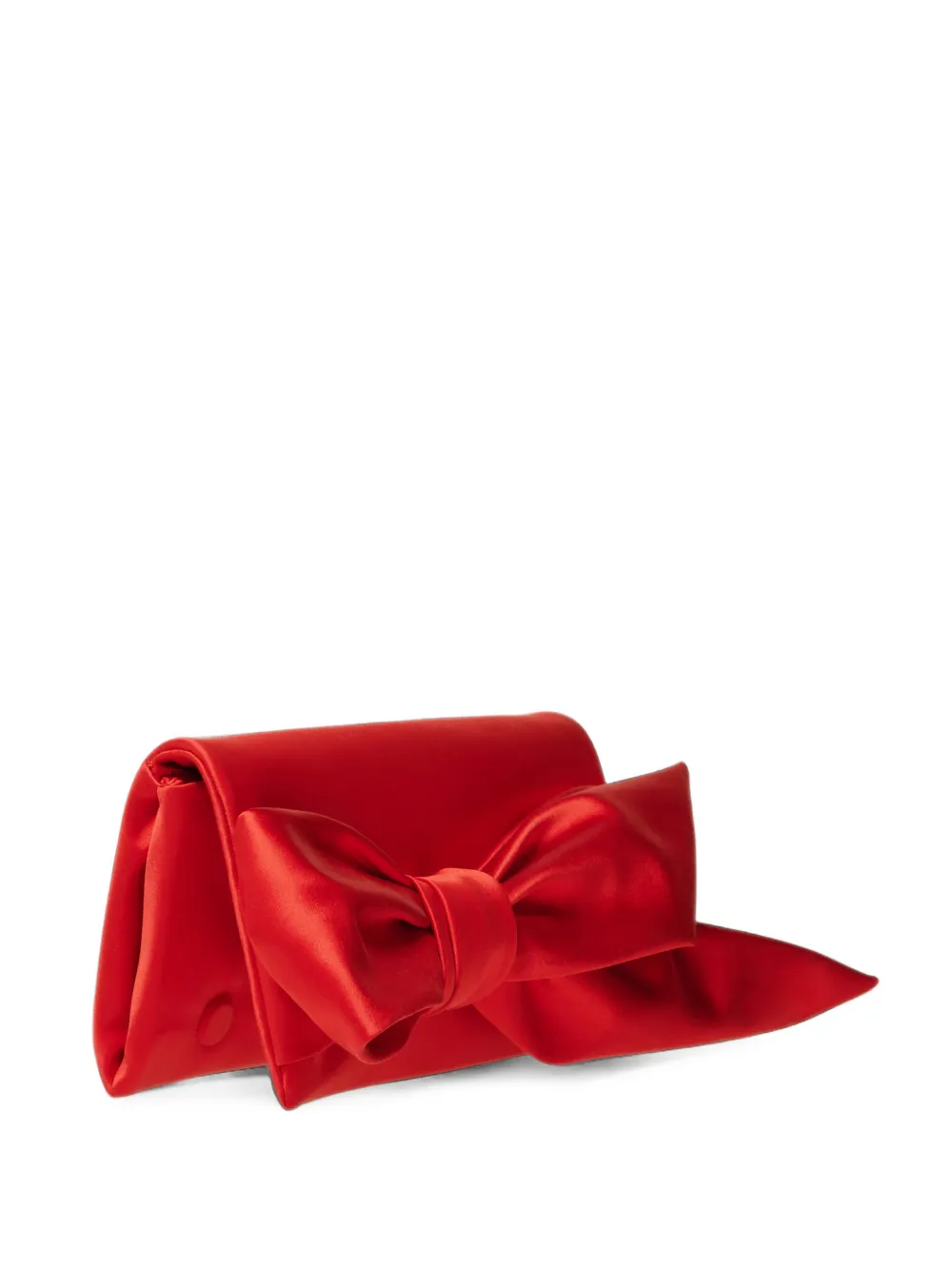 Carolina Herrera Karlita bow-detail clutch bag - Rosso