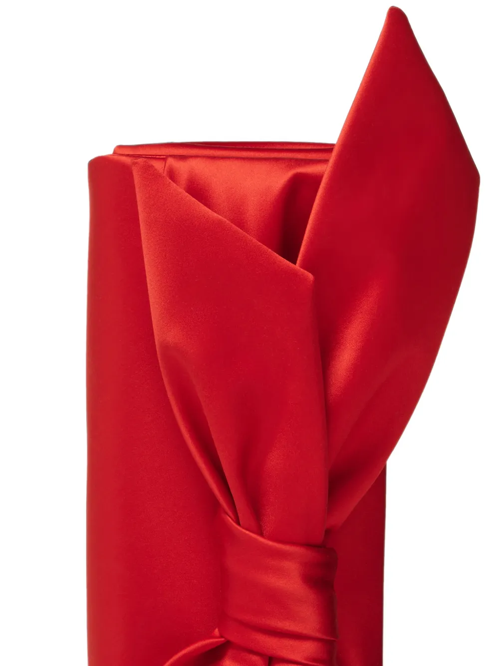 Carolina Herrera Karlita Bow-detail Clutch Bag in Red, view 4