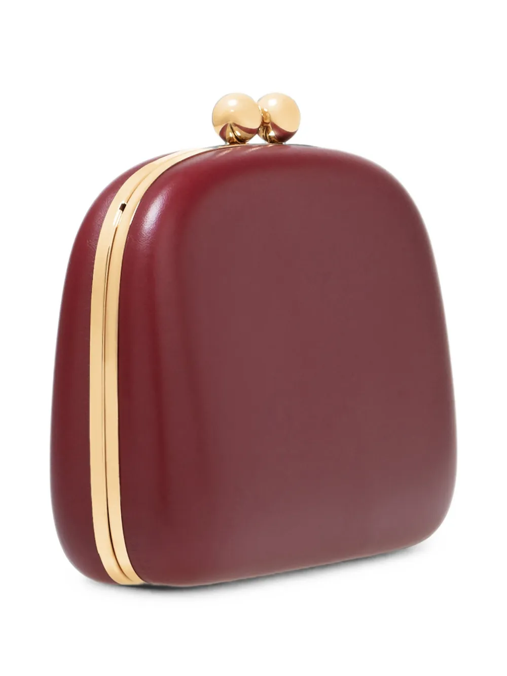 Carolina Herrera Vega leren clutch Rood