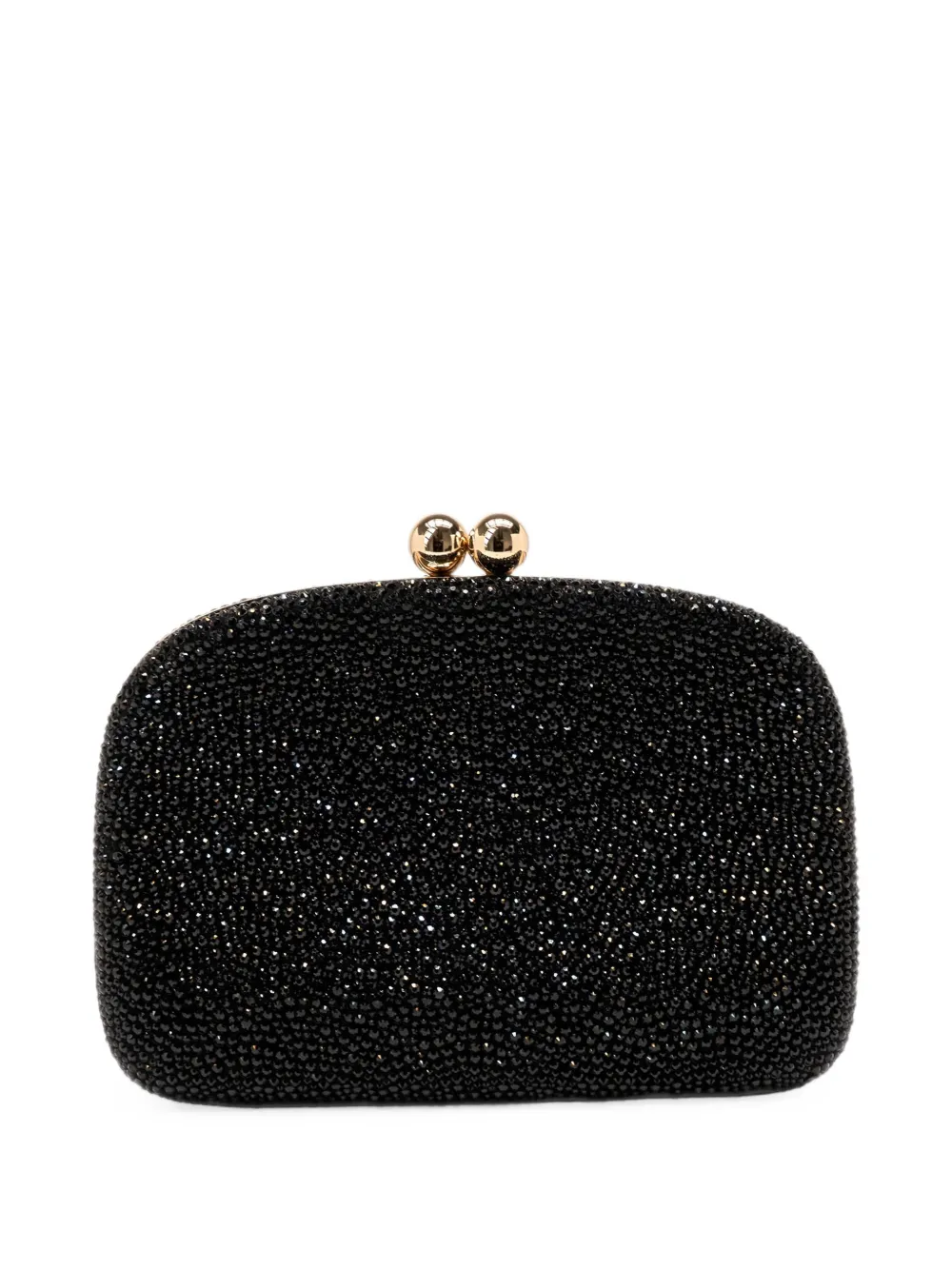 Carolina Herrera Vega crystal-embellished clutch bag - Nero