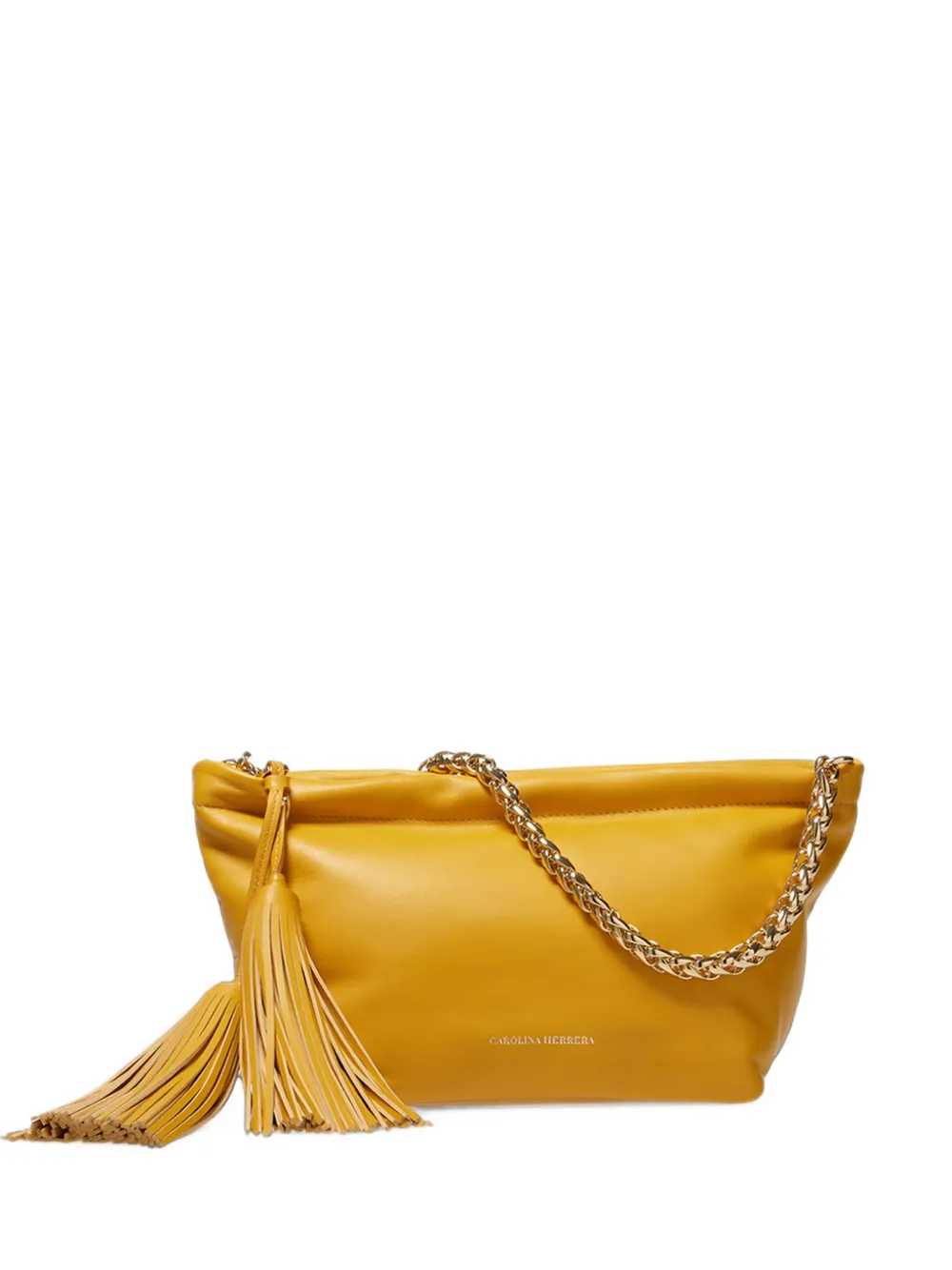 Carolina Herrera Pia tassel-detail shoulder bag - Giallo