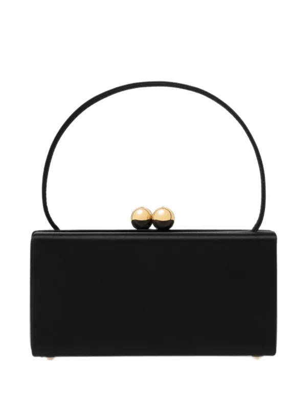 Carolina Herrera Mimi Satin Top-handle Bag in Black