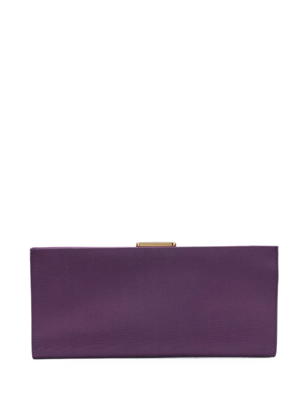 Carolina Herrera Pats silk faille clutch bag - Viola