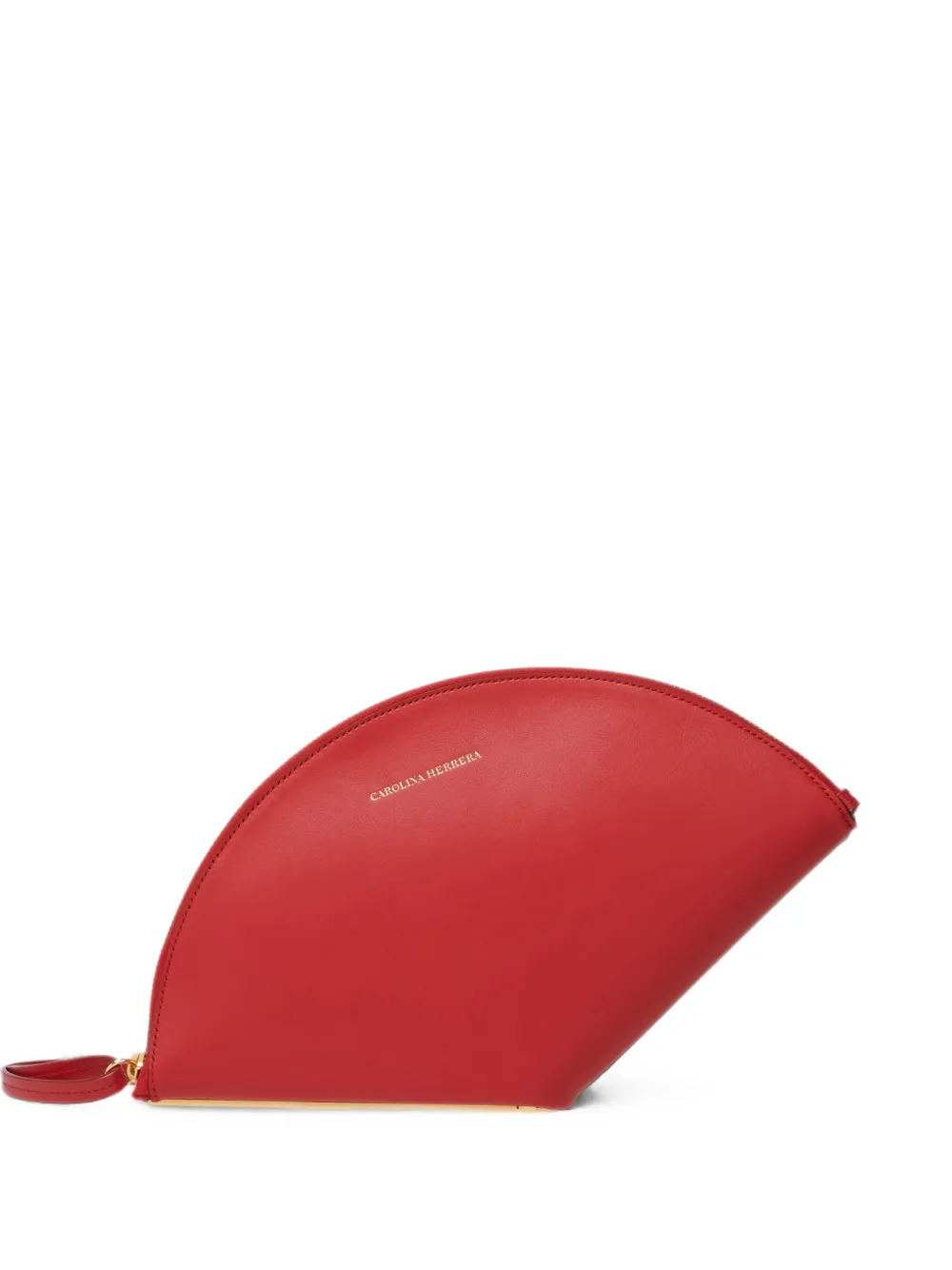 Carolina Herrera Consuelo leather clutch - Rosso