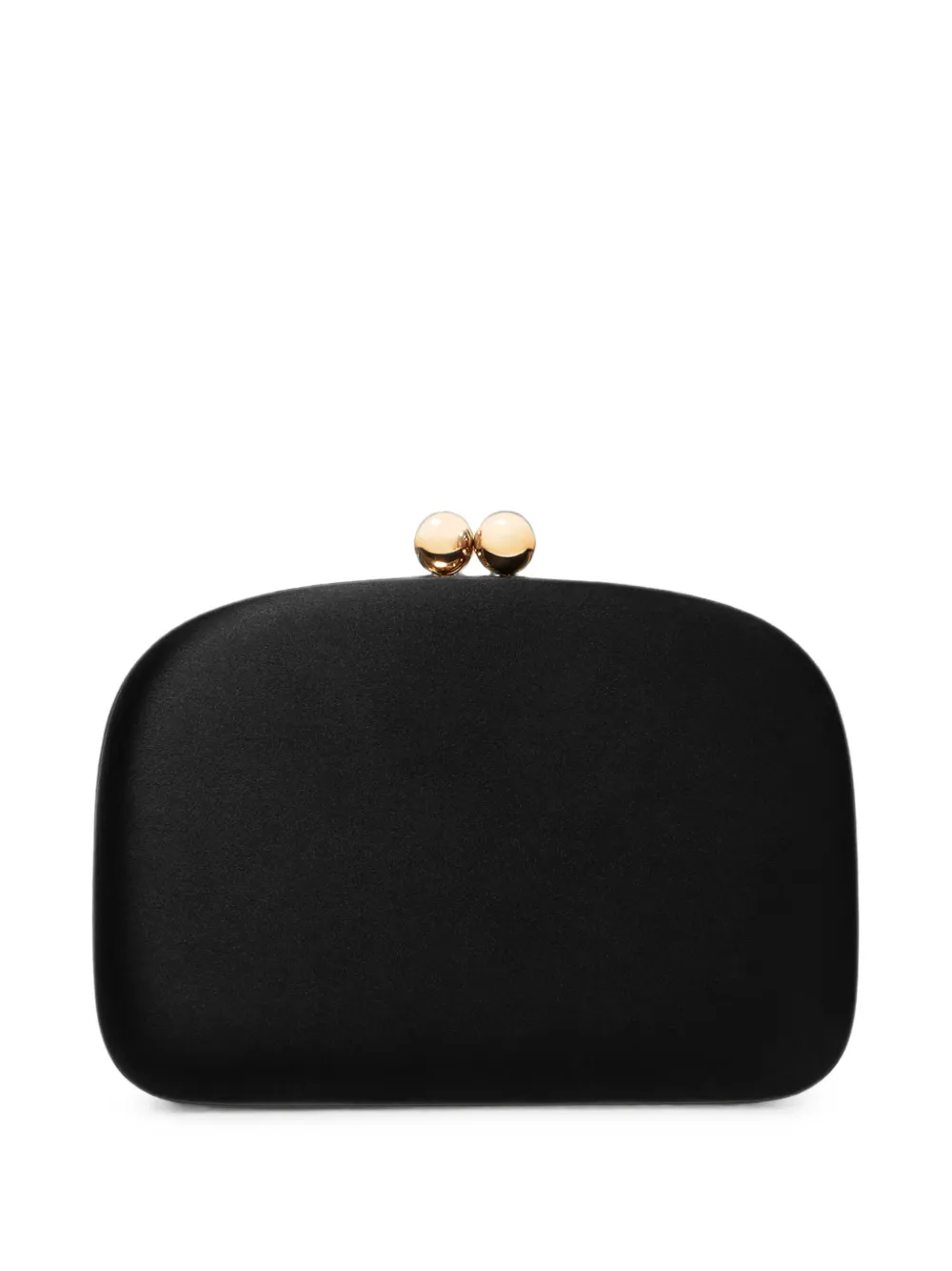 Carolina Herrera Vega satin clutch bag - Nero