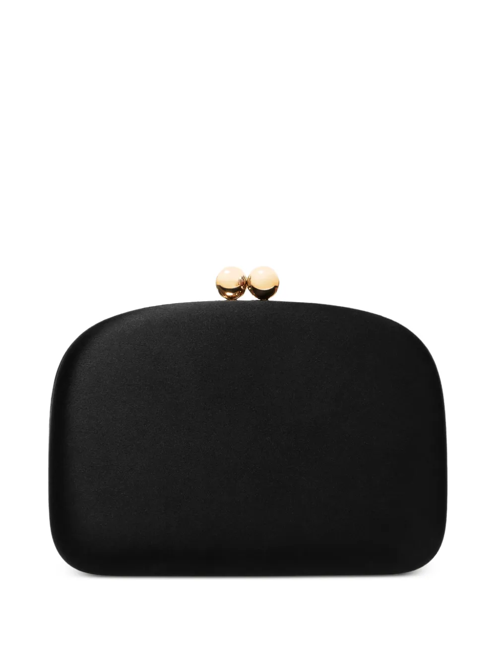 Carolina Herrera Vega satin clutch bag - Schwarz