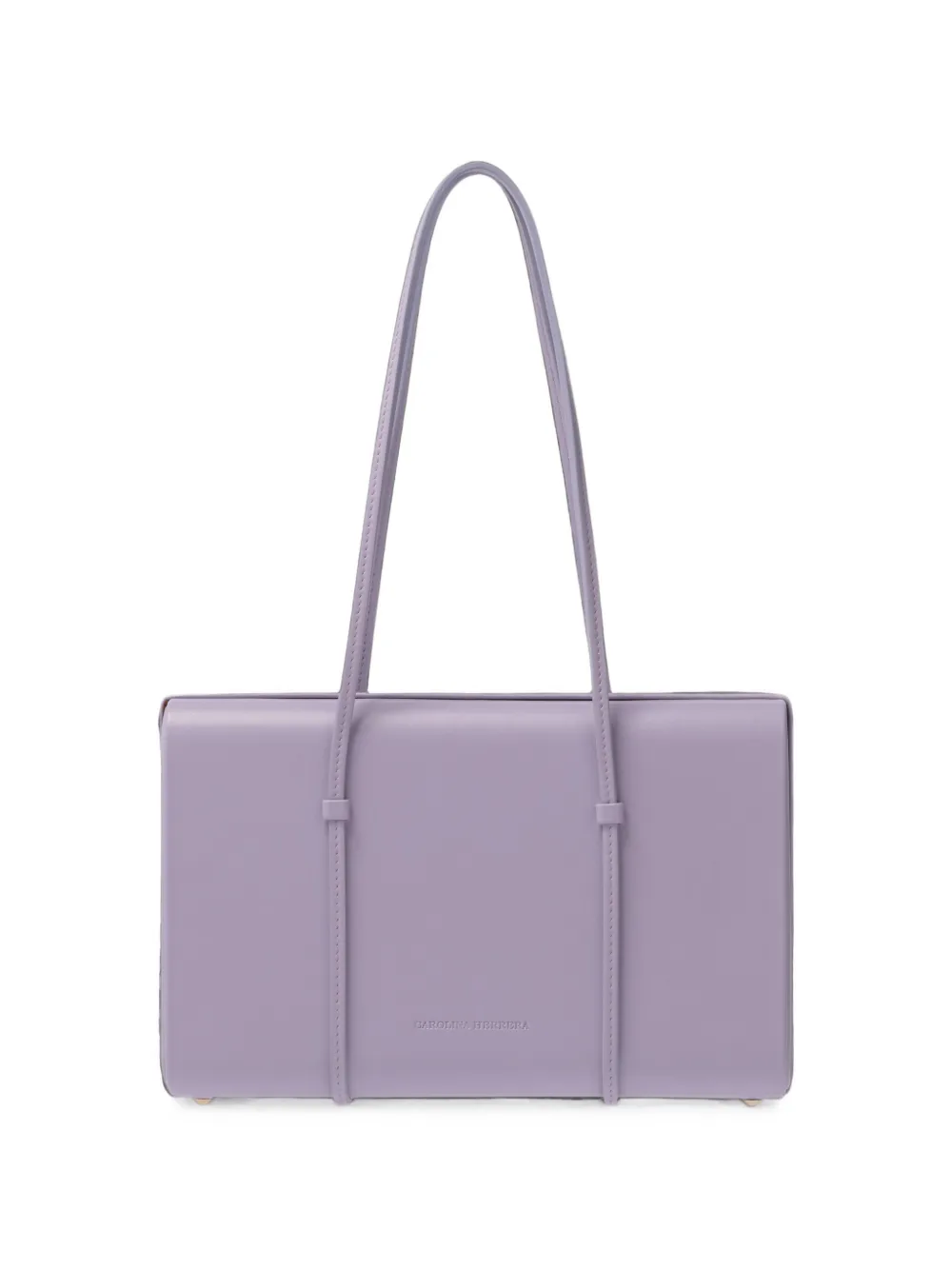 Carolina Herrera Luci leather shoulder bag Paars