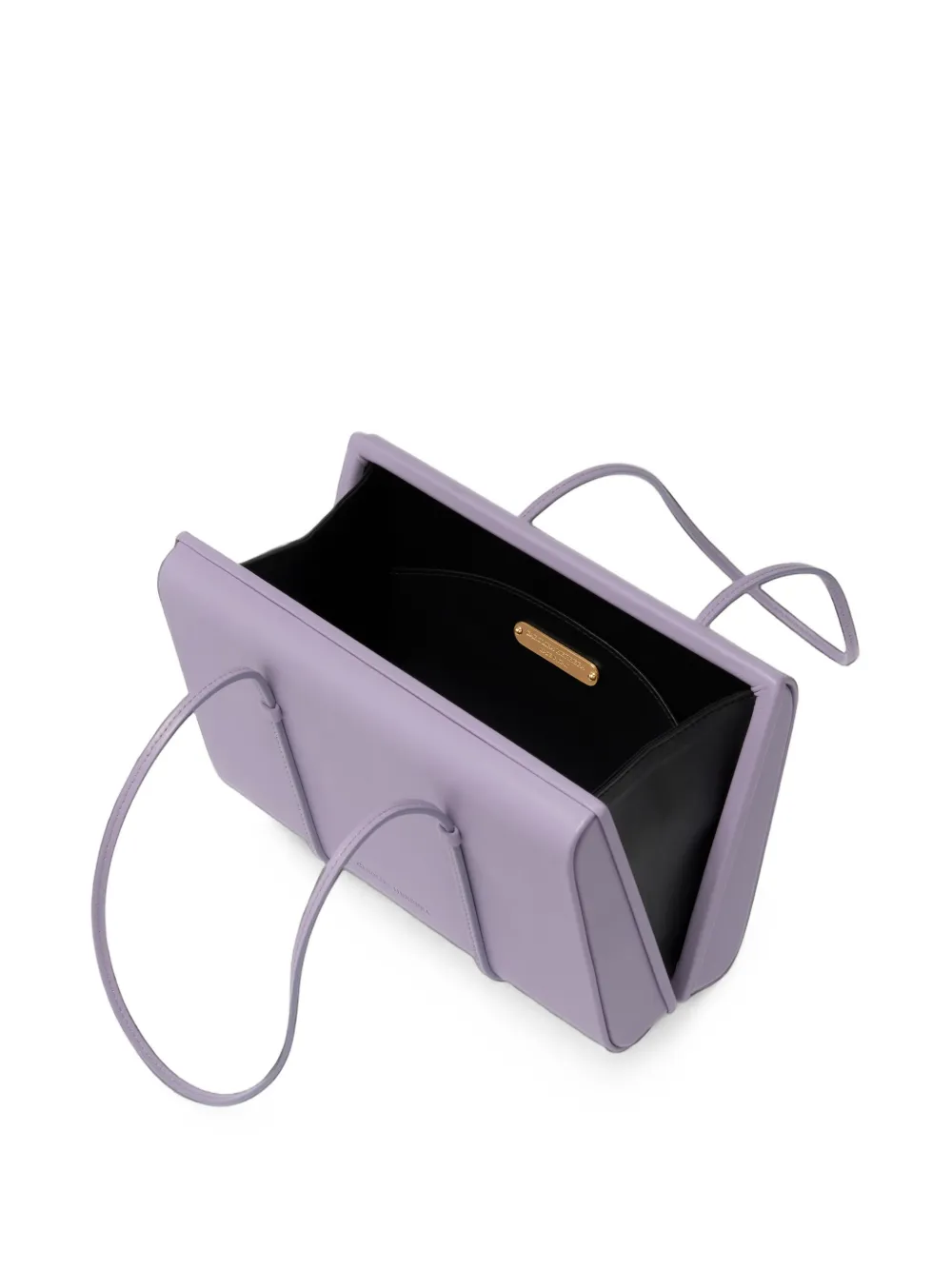 Carolina Herrera Luci leather shoulder bag Paars