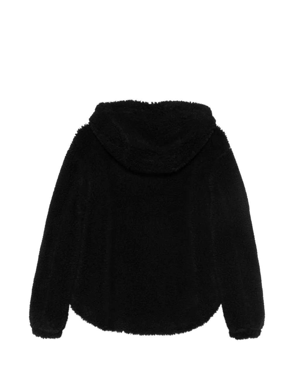 Emporio Armani zip-up hooded jacket Zwart