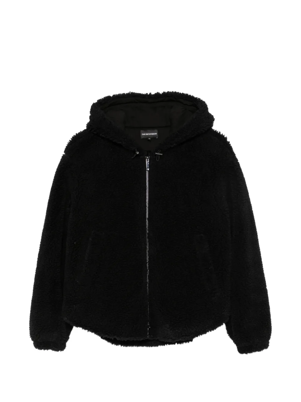 Emporio Armani zip-up hooded jacket - Schwarz