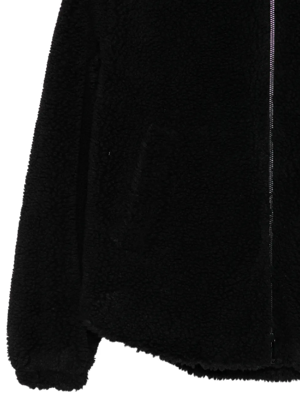 Emporio Armani zip-up hooded jacket Zwart