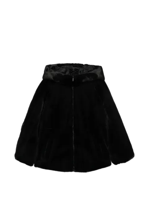 Emporio Armani zip-up hooded coat