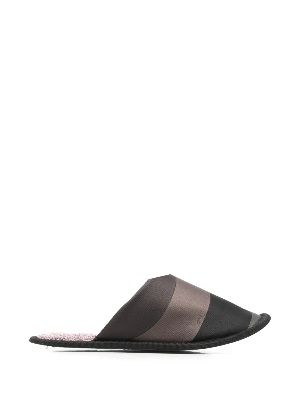 PUCCI striped silk slippers - Marron PUCCI striped silk slippers - Marron