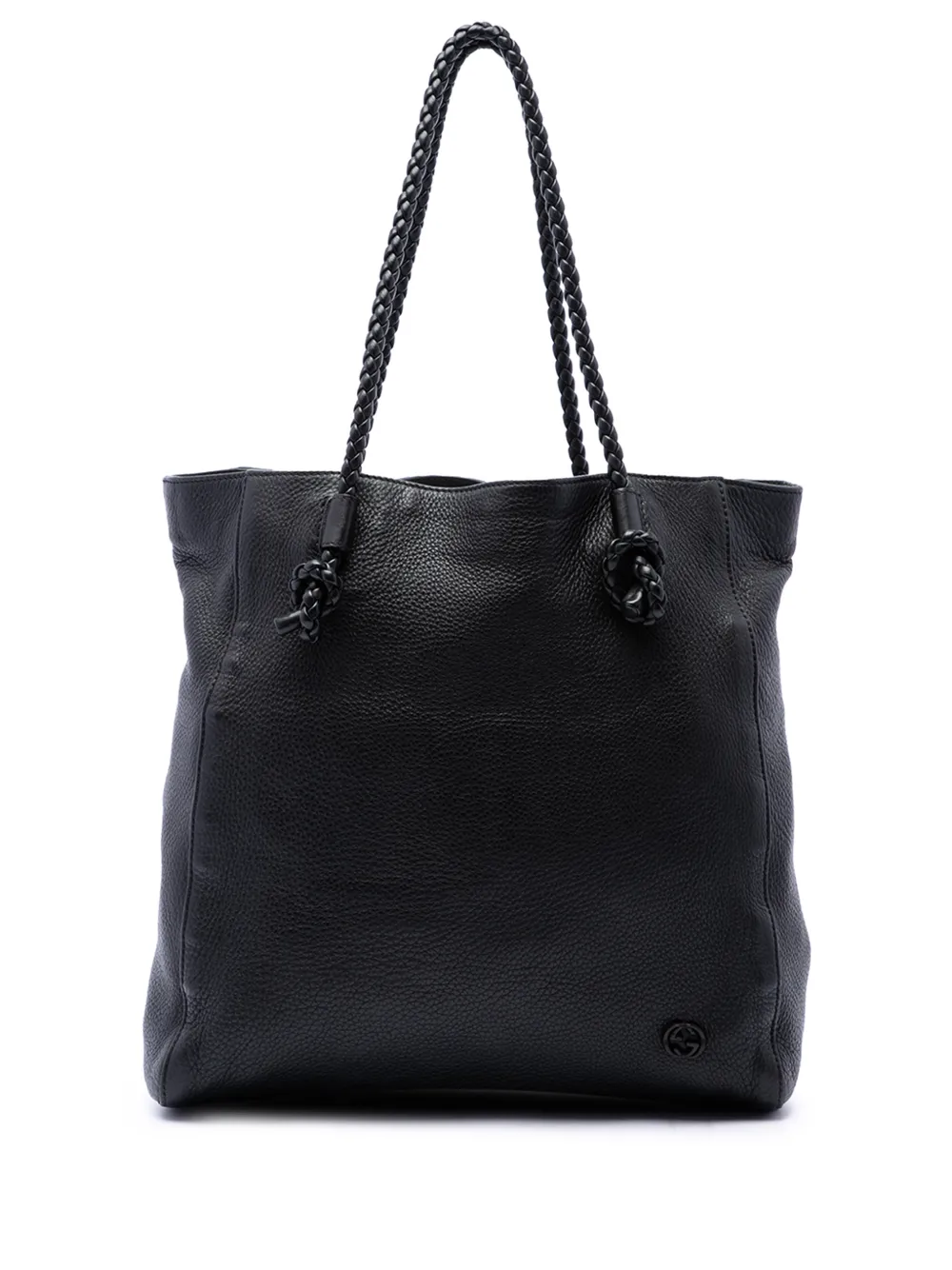 Gucci Pre-Owned 2016-2026 Calfskin Braided Handle tote bag - Black