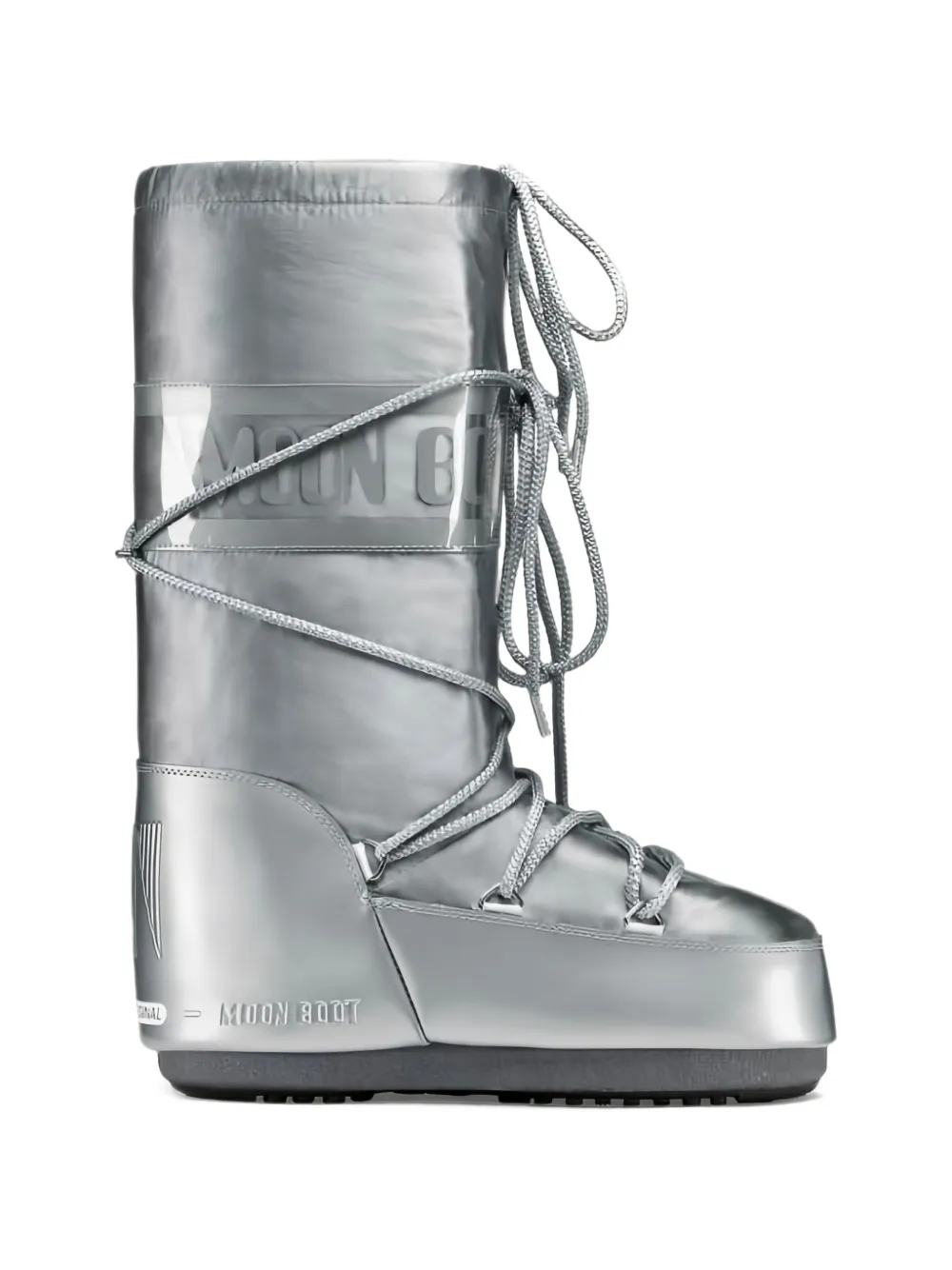 Moon Boot Icon Glance Silver Satin Boots