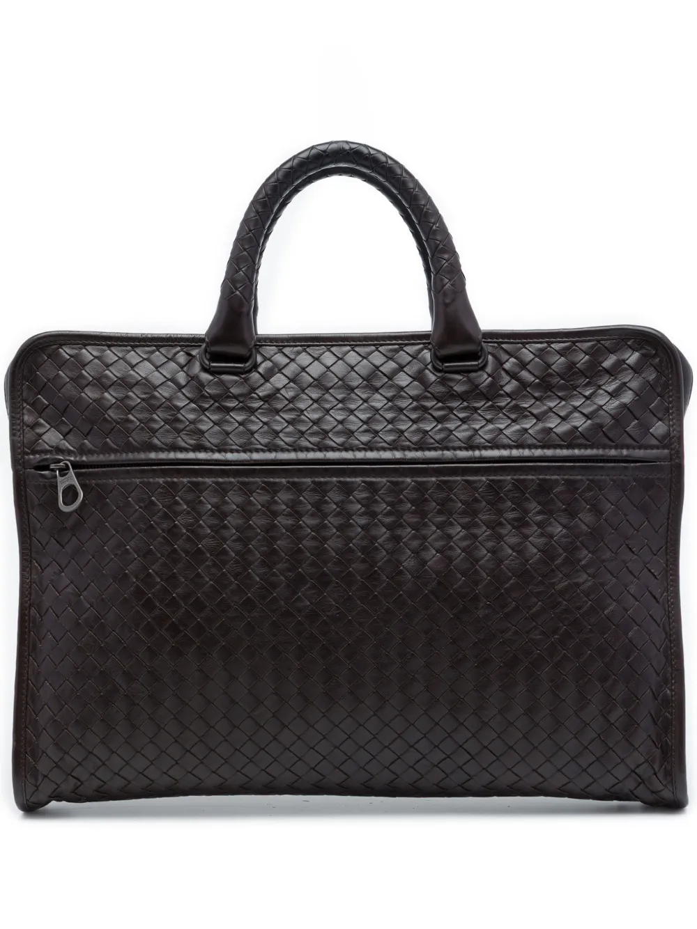 Bottega Veneta Pre-Owned sacoche en cuir nappa Intrecciato (2012-2026) - Marron Bottega Veneta Pre-Owned sacoche en cuir nappa Intrecciato (2012-2026) - Marron