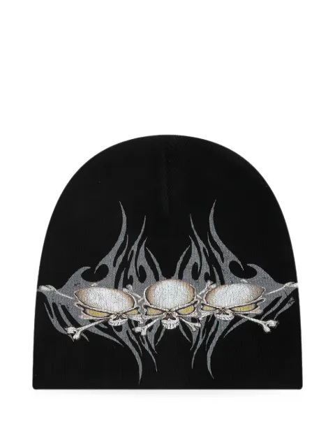 HELLSTAR Tribal Skullz beanie hat