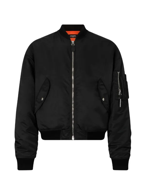 DSQUARED2 Utility2 80's ボンバージャケット | ブラック | FARFETCH JP