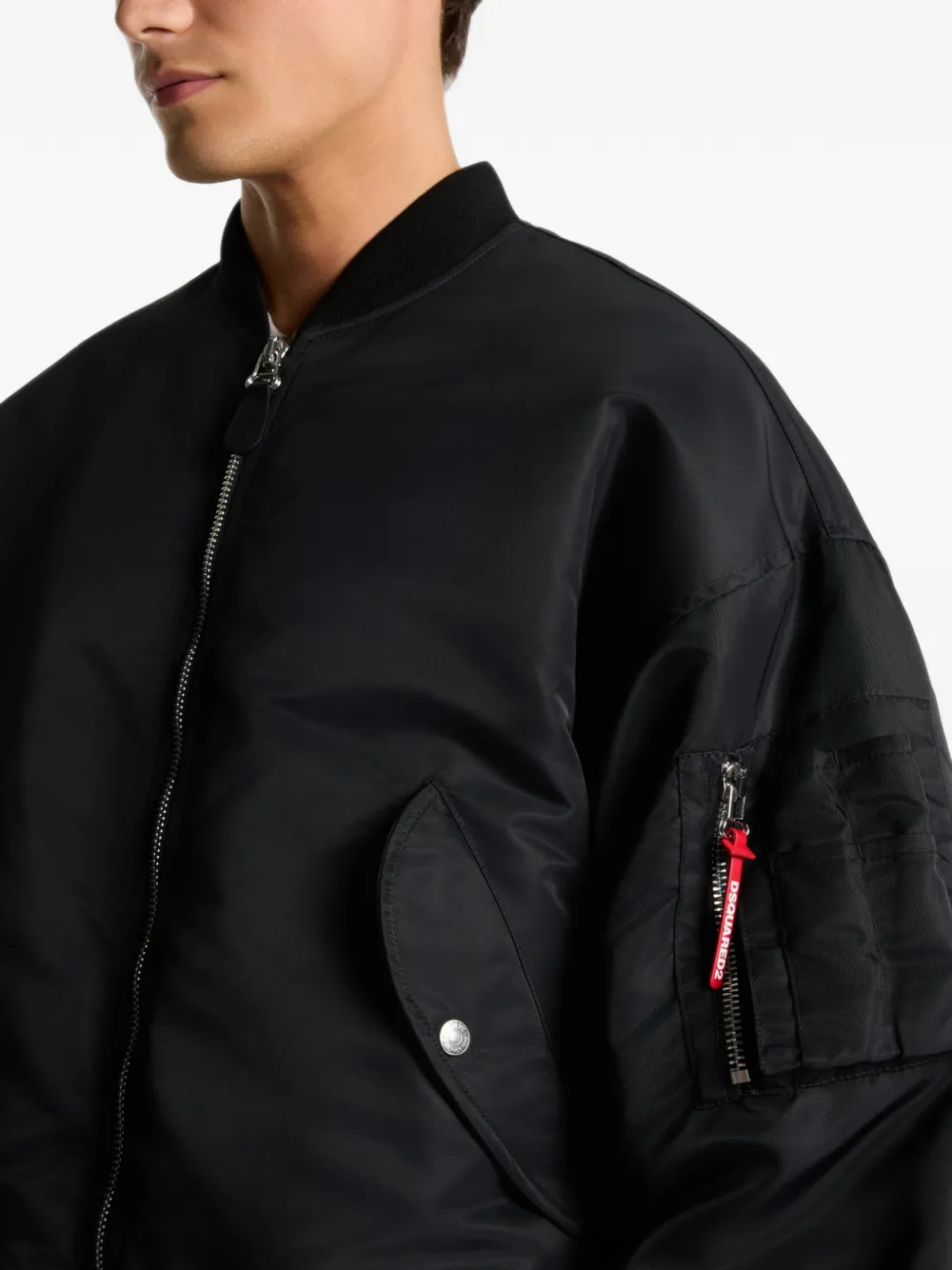 DSQUARED2 Utility2 80s bomberjack Zwart