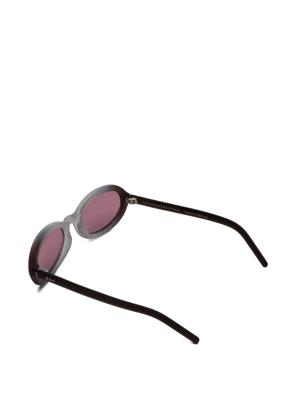Retrosuperfuture Cherry zonnebril met ovalen montuur Grijs