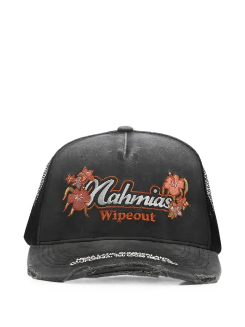Nahmias Wipeout embroidered distressed trucker hat