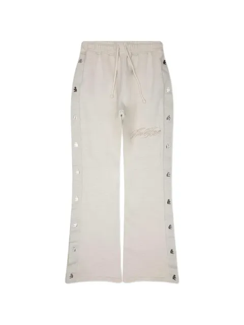 HELLSTAR logo-embroidered press-stud trousers