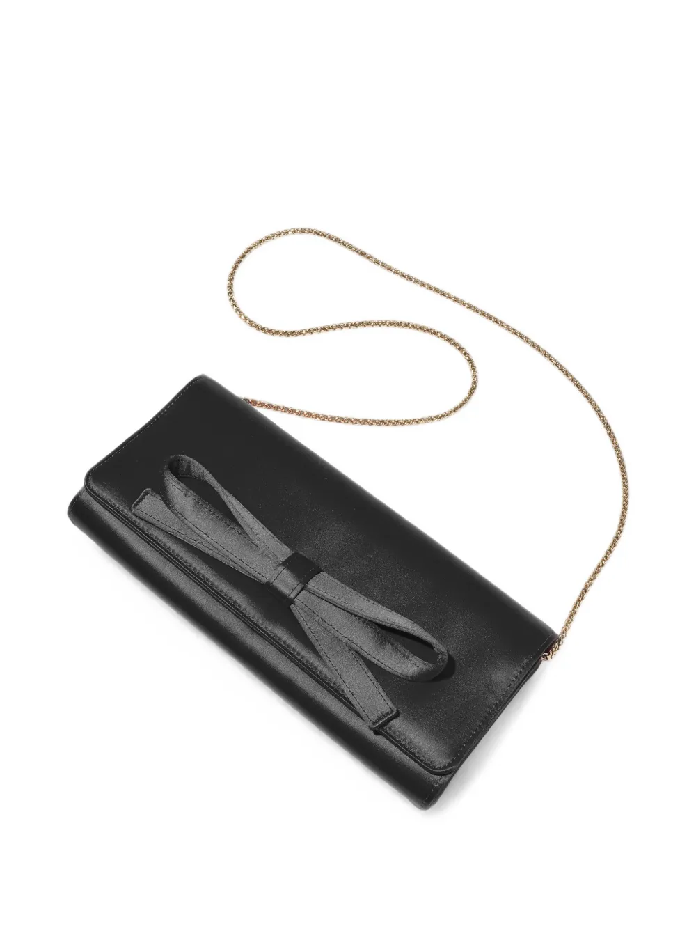 Carolina Herrera Margaret clutch met strikdetail Zwart