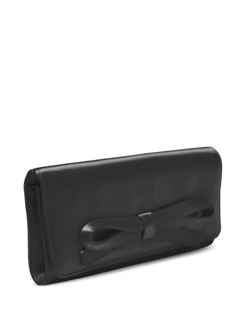 Carolina Herrera Margaret bow-detail clutch bag - Schwarz