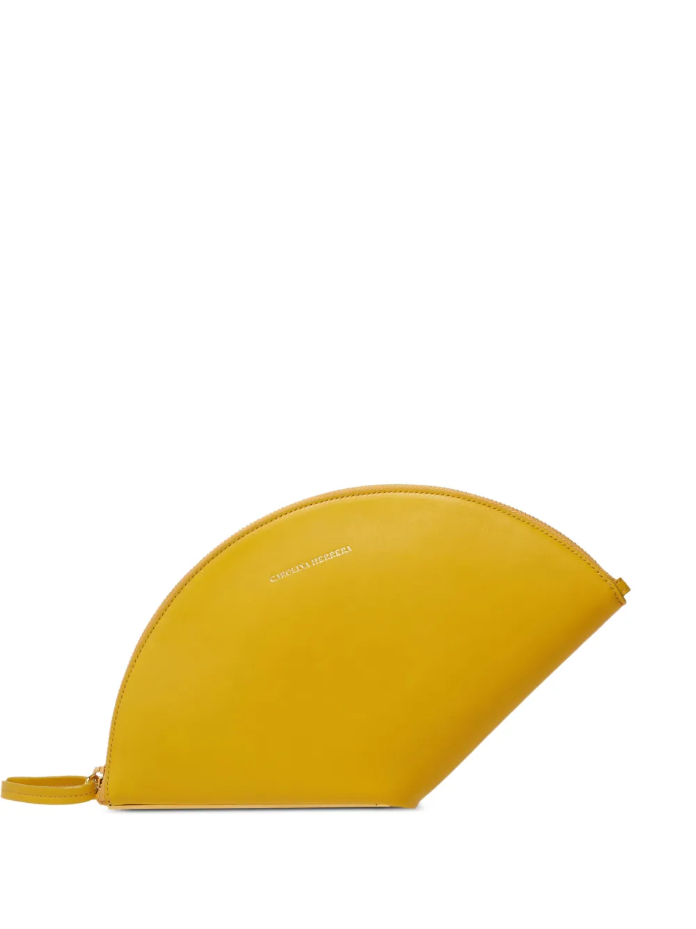 Carolina Herrera Consuelo leather clutch - Giallo