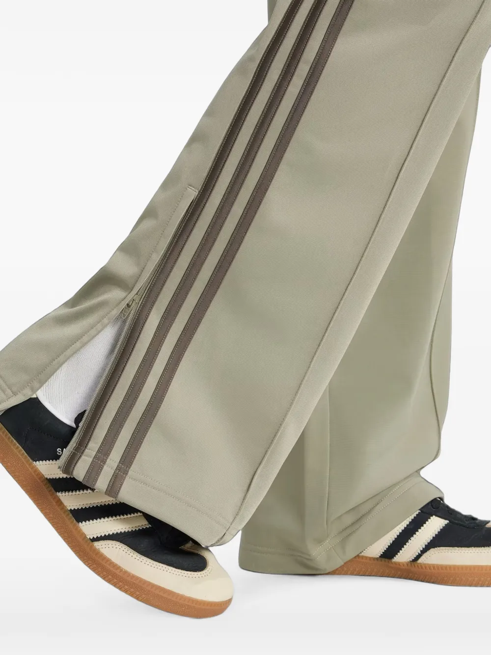 adidas Firebird trainingsbroek met zijstreep Groen