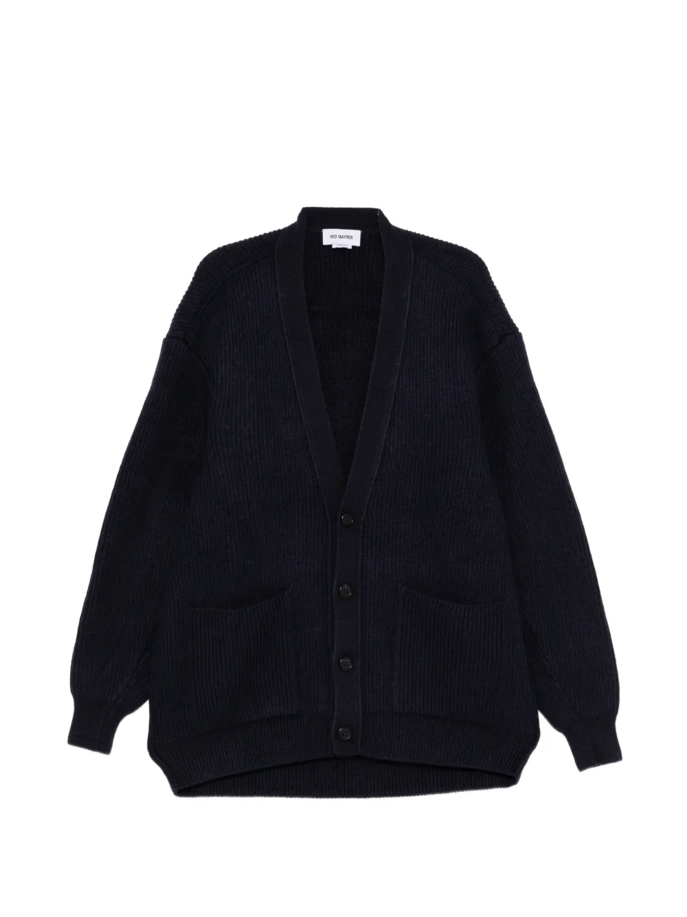 Hed Mayner ribbed-knit cardigan - Blu