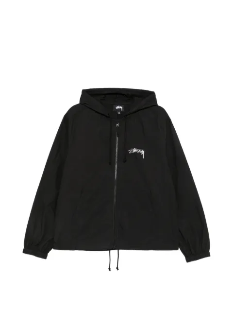 Stüssy logo-print hooded jacket