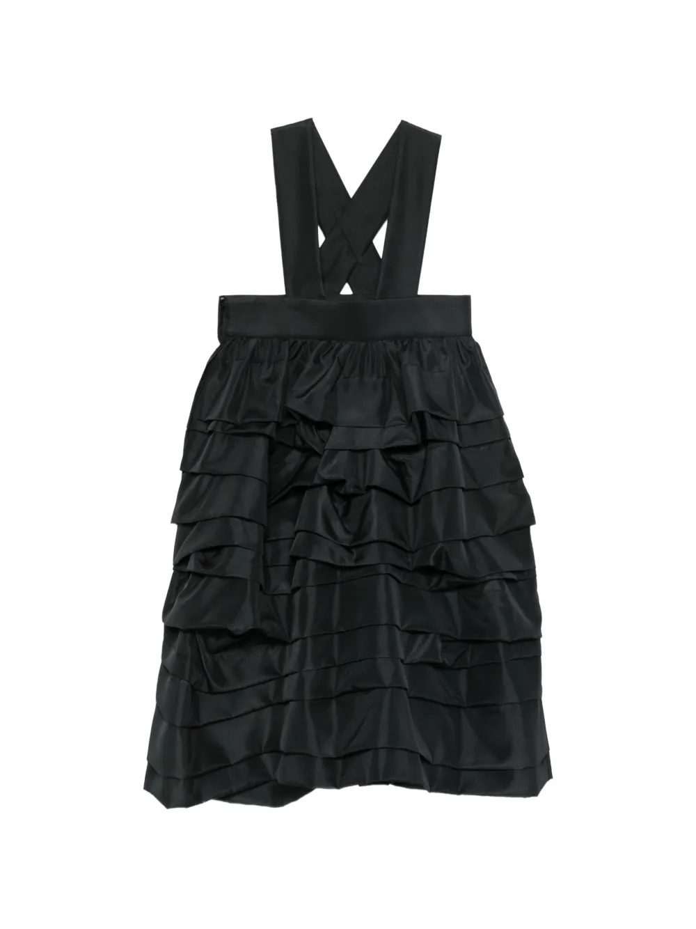 Comme Des Garçons Mouwloze midi-jurk Zwart