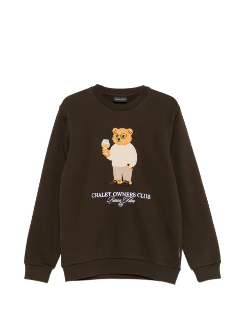 BARON FILOU bear-embroidered sweatshirt