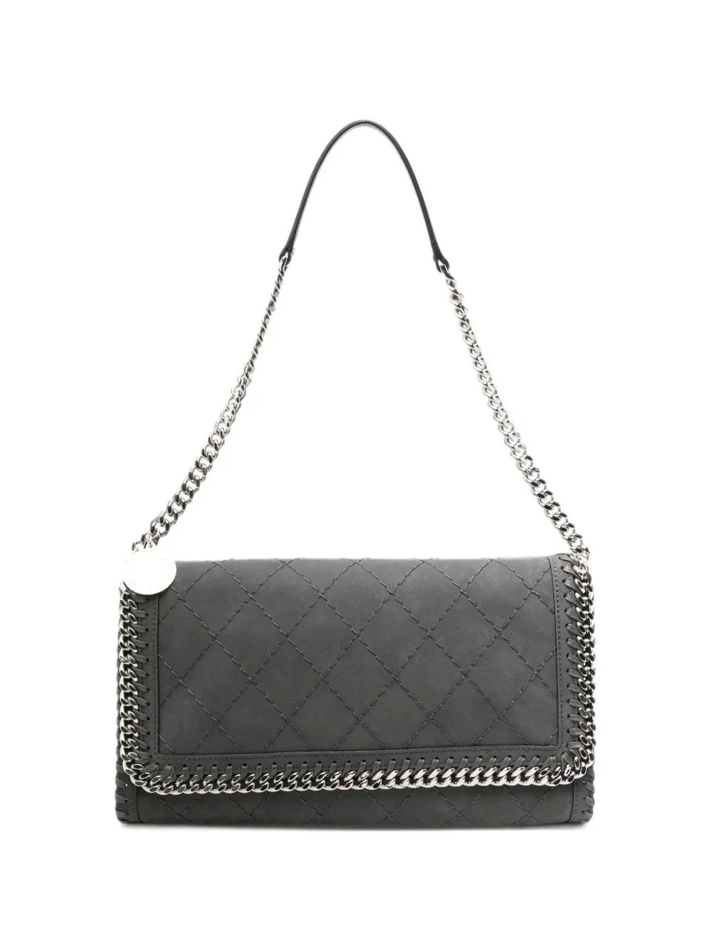 Stella McCartney Falabella quilted shoulder bag - Grau