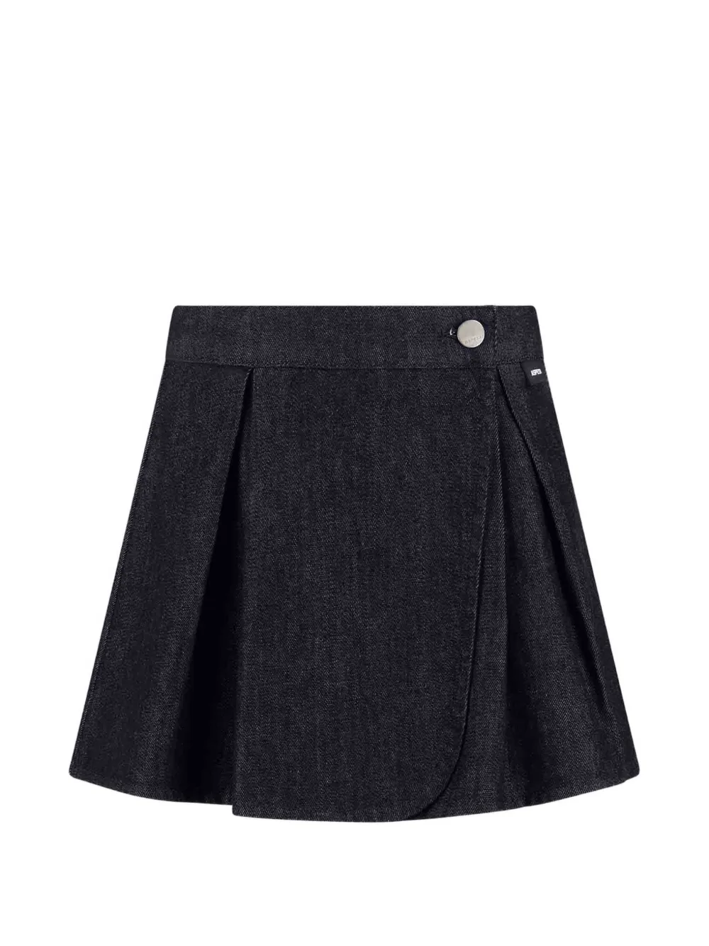 Il Gufo pleated wrap short skirt - Blu