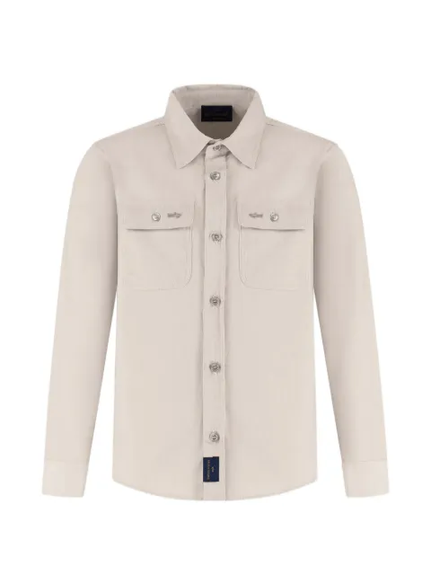 Paul & Shark Junior corduroy chest-pocket shirt