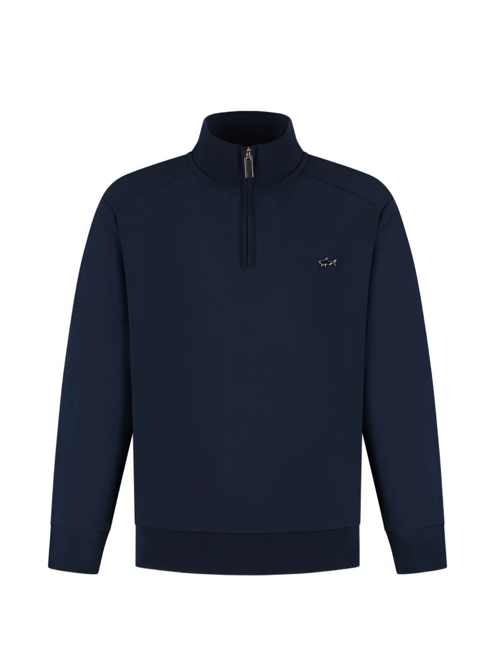 Paul & Shark Junior logo-plaque quarter-zip sweater - Blau
