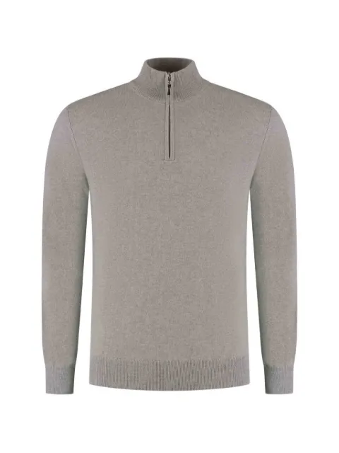 Doriani Cashmere half-zip knitted sweater