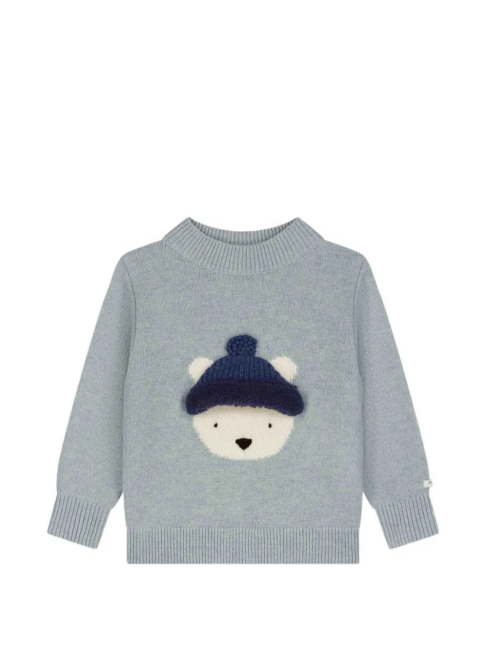 Donsje bear-motif knitted sweater - Blu