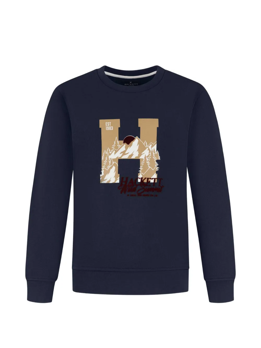 Hackett Kids graphic-print sweatshirt - Blu