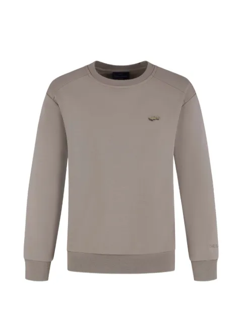 Paul & Shark Junior logo-plaque crew-neck sweatshirt