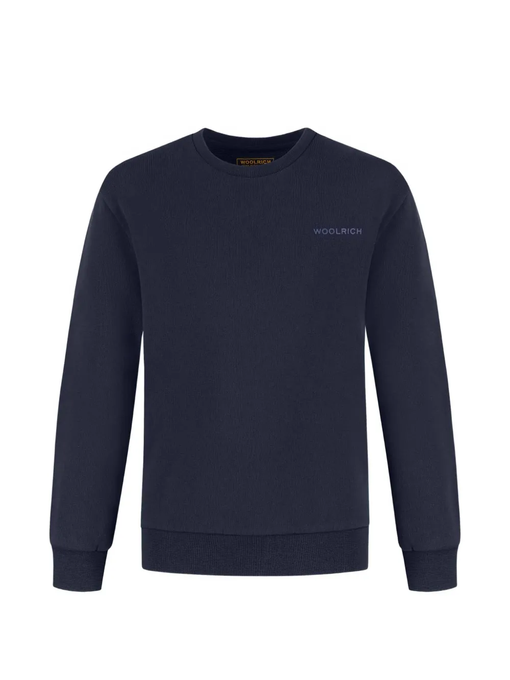 Woolrich Kids logo-print cotton sweater - Blu