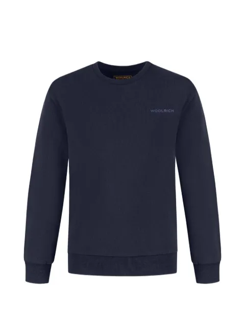 Woolrich Kids logo-print cotton sweater