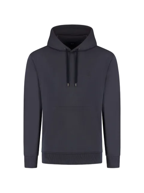 Herno Felpa logo-embroidered drawstring hoodie