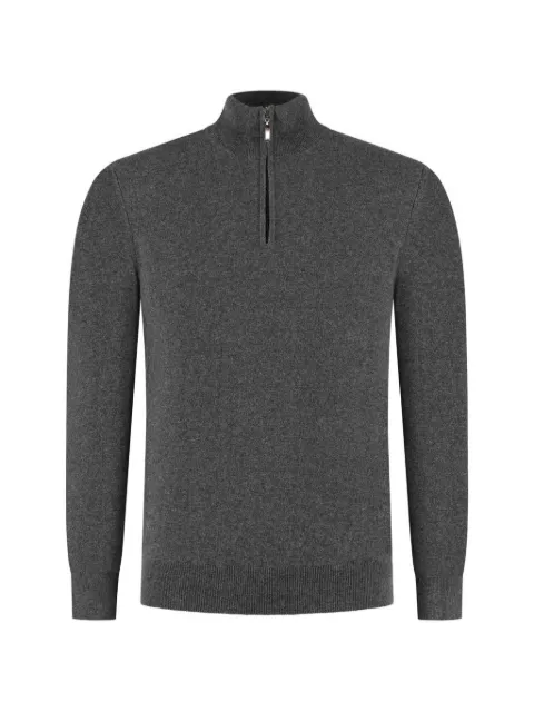 Doriani Cashmere quarter-zip knitted sweater
