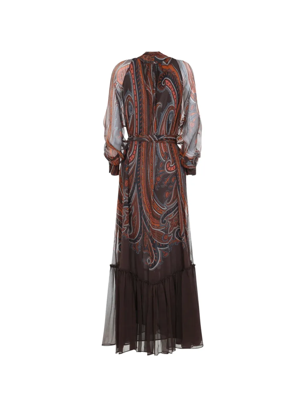 ETRO Paisley-print pussy-bow maxi dress Bruin